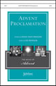 Advent Proclamation SATB choral sheet music cover